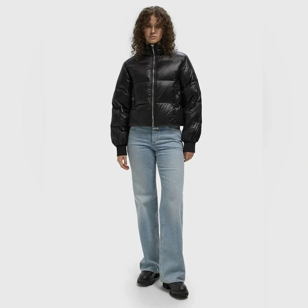 Ganni Black Short Puffer Jacket - Picture 2 of 14